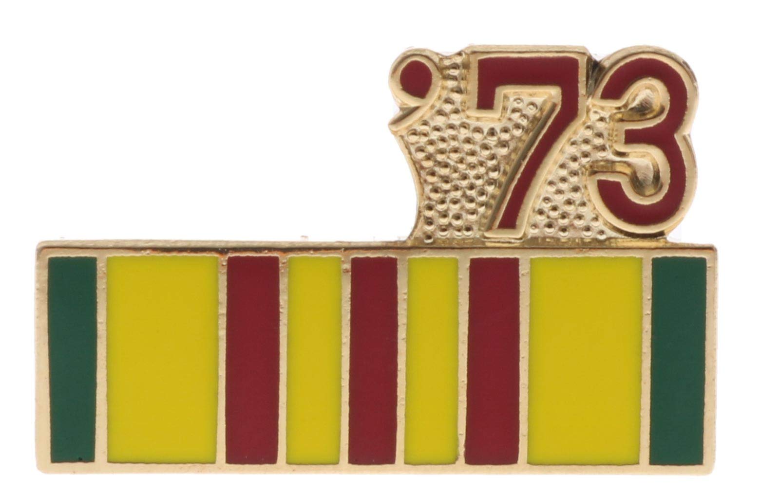Sujak Military Items Vietnam Service Ribbon 1973 Hat or Lapel Pin HON14801 F4D34S