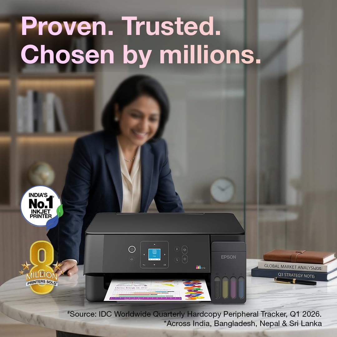 Epson EcoTank L3360 (New Launch) WiFi All-in-One InkTank A4 Colour Printer, Scanner, Copier for Home & Office, 5760x1440dpi Resolution, with LCD Screen and Mobile Printing Feature — Amazon image 12