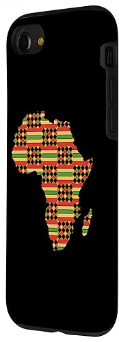 Miniatura 2 de iPhone SE (2020)  7  8 Kente African Pride Traditional Ethnic Pattern Africa Map Case