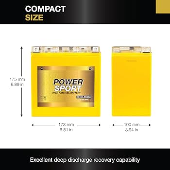 Amazon.com: YB16CL-B Gel 12V 19AH Battery for Yamaha All