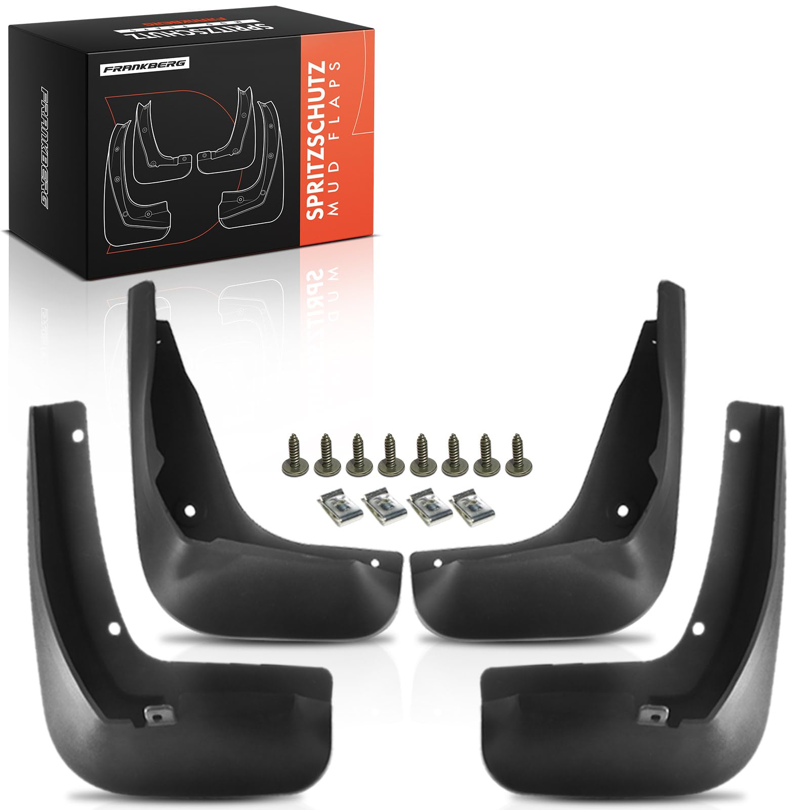 4 x Splash Guards Front Rear Left and Right Compatible with Golf VII 5G1 BE1 BA5 BV5 Estate 2012-2018