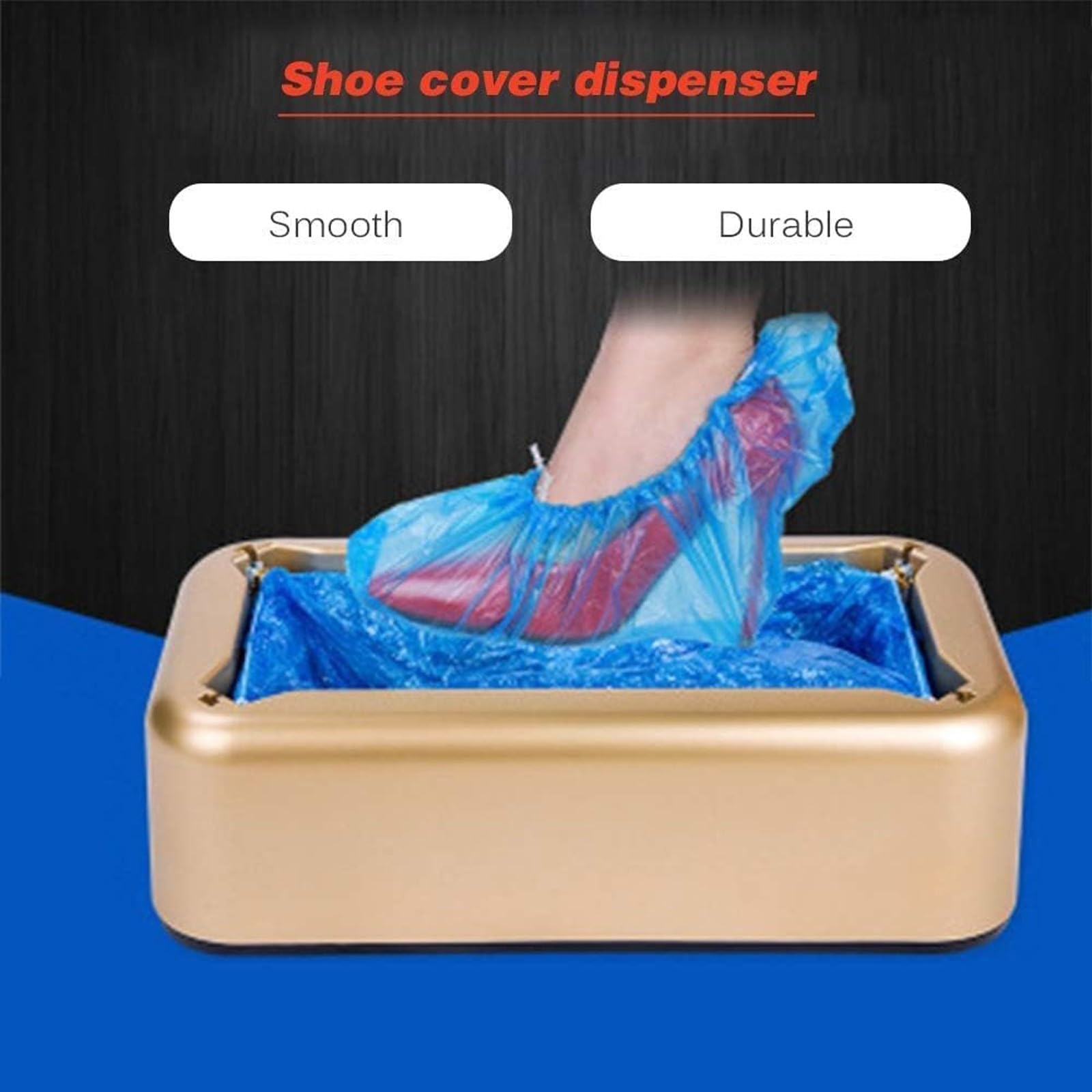 Machine Automatique Couvre-Chaussures avec 100 Couvre-Chaussures Jetables, Distributeur Couvre-Chaussures pour Maison, Bureau, L'HôTel, L'HôPital, BibliothèQue(A)