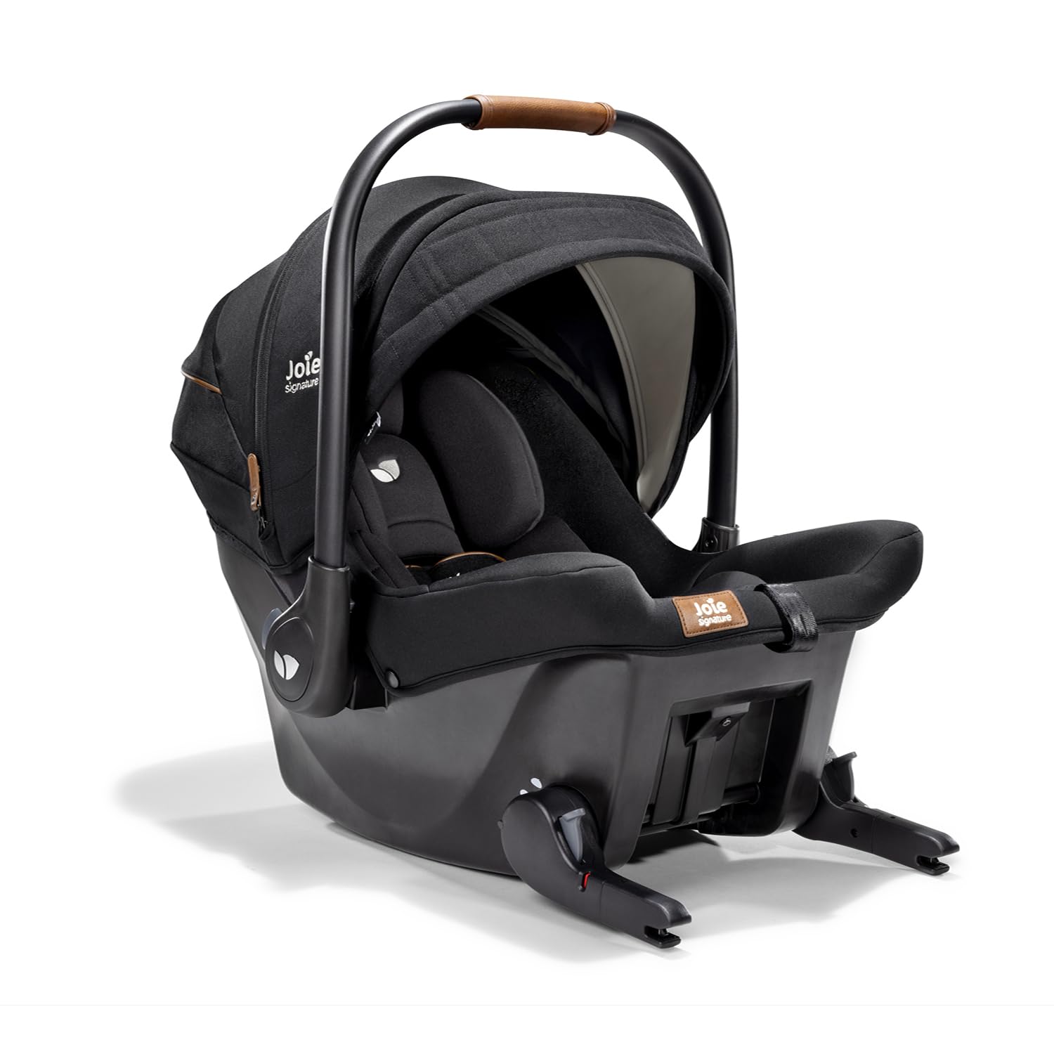 JOIE – SPRINT R129 – Coque bébé naissance à 75 cm – Isofix intégré pour installation sans base, dos route – Capote UPF50+ – Compatible poussette JOIE – Conforme ECE R129/03 – Coloris Eclipse