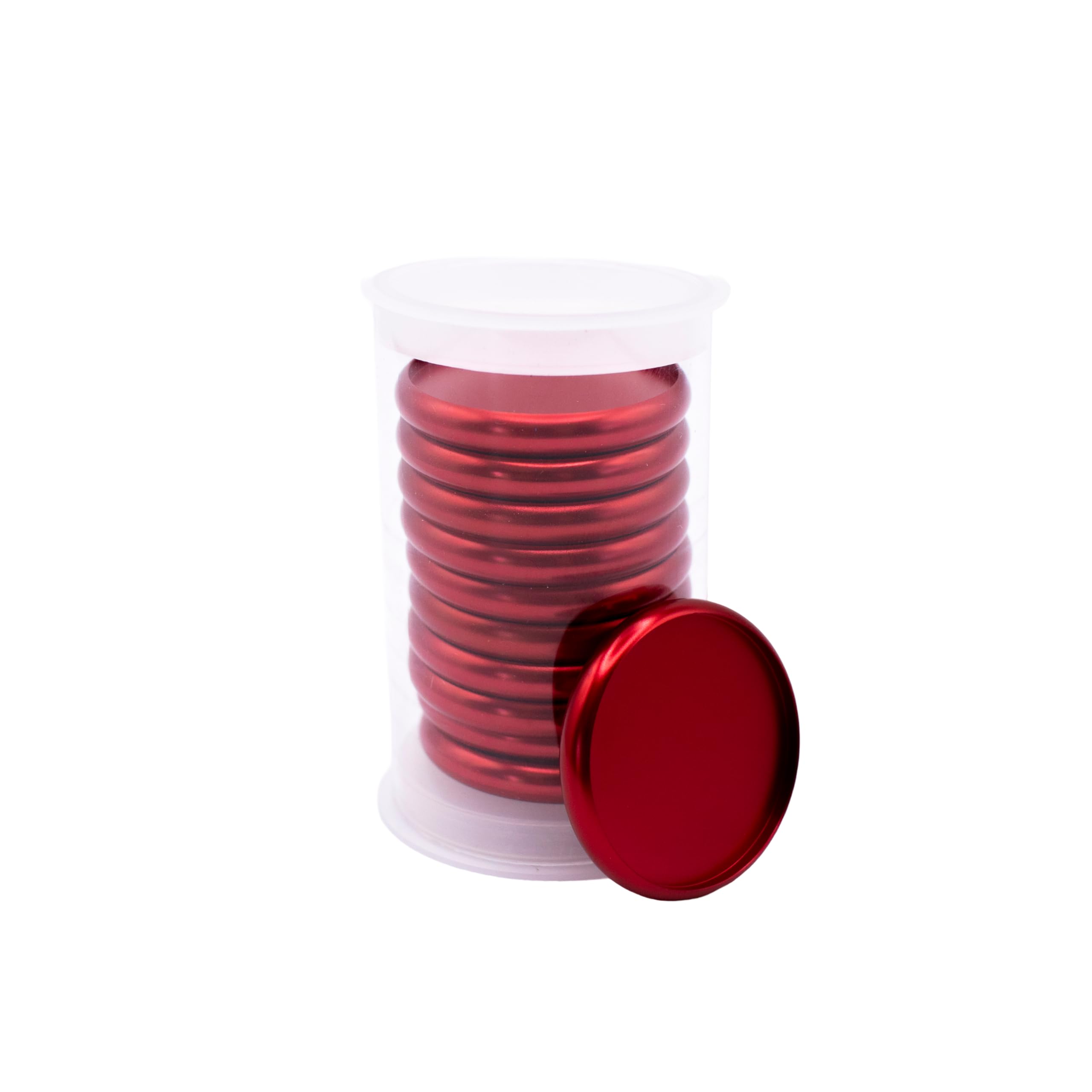 Hidden Gem Aluminum Alloy Discbound Discs - 7 Colors, 2 Sizes - for Circa, Arc, TUL Systems (Red, 1.5-inch)