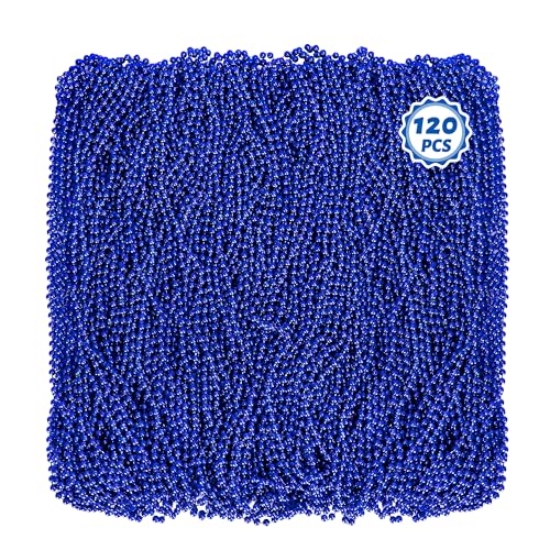 Mardi Gras Beads, 120 PCS Beaded Necklace, 33