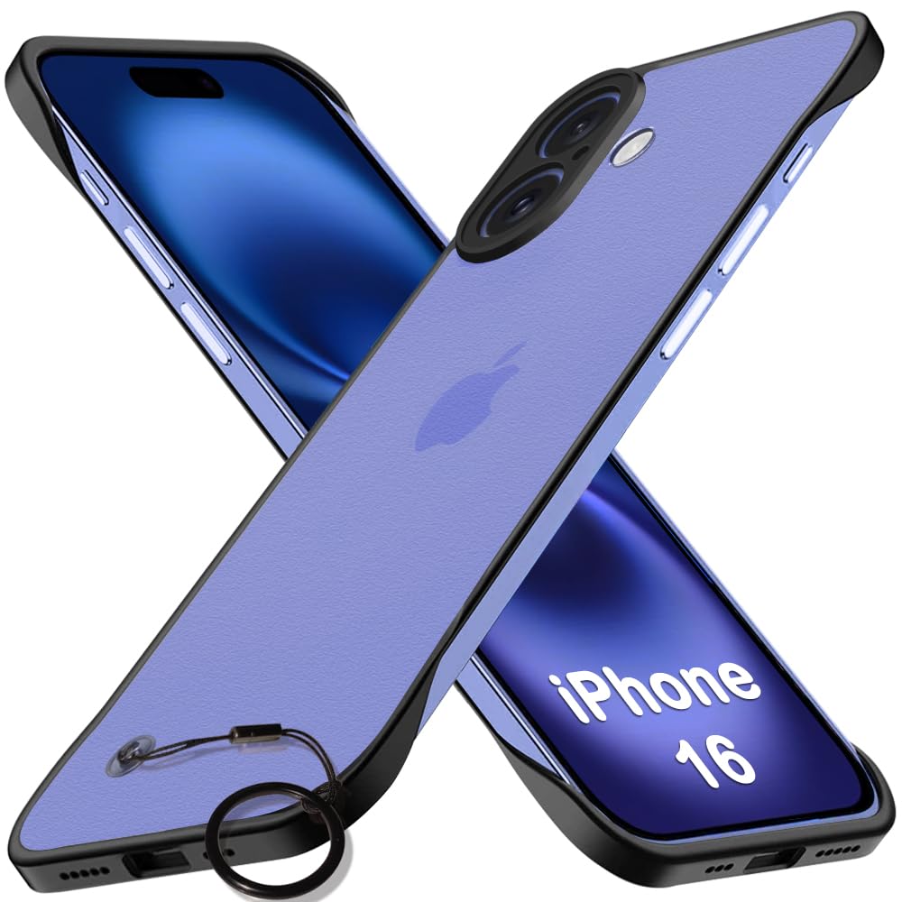 TheGiftKart Hybrid Ultimate Slim Back Case Cover for iPhone 17 | Lightweight Profile | Frosted Matte Translucent Hard Back Case Cover for iPhone 17 (PC & TPU, Black Sides) — Amazon image 24