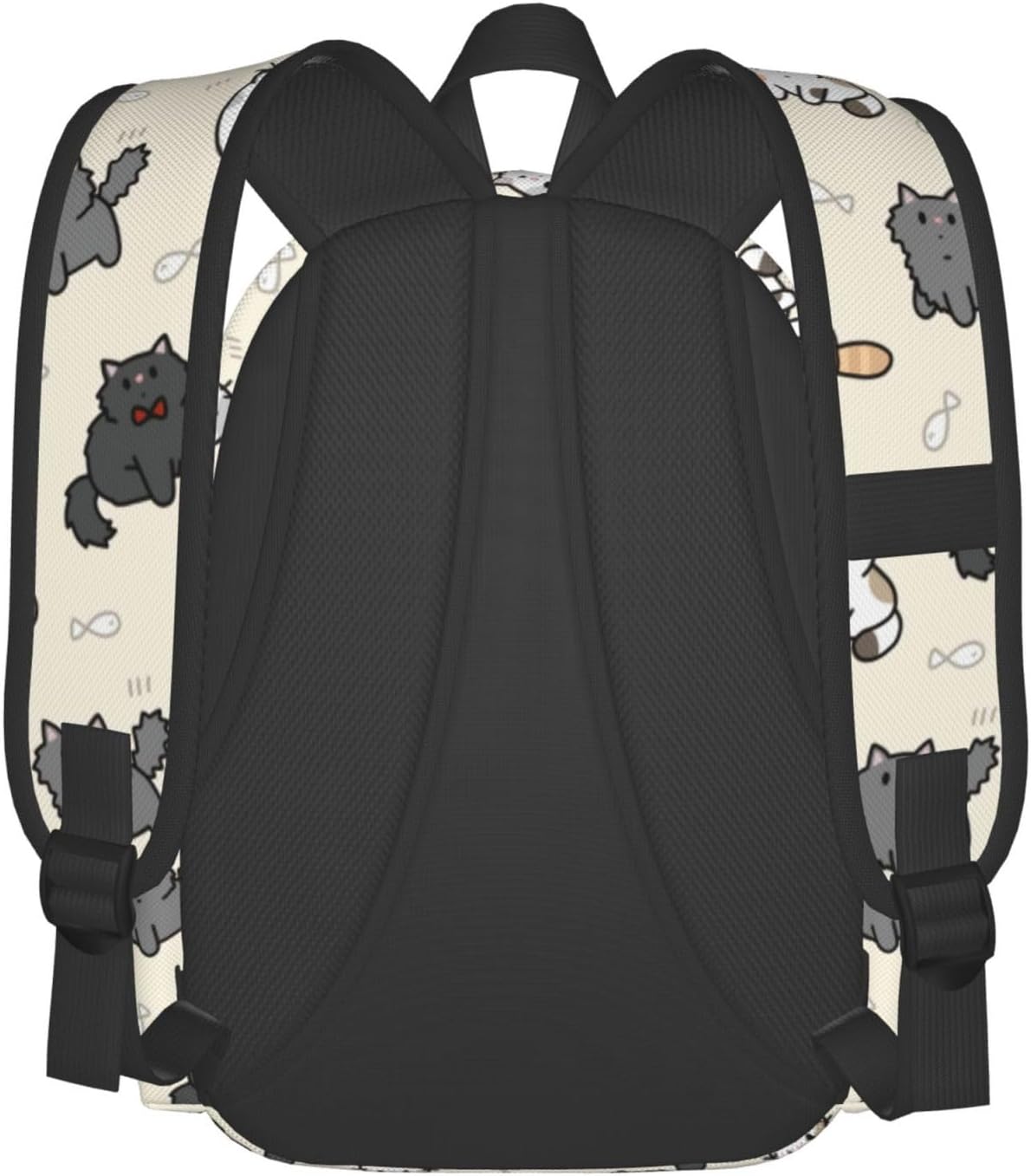 Cute Cat Pattern Backpack Travel Cartoon Cat Laptop Backpack Cat Sling Bag Casual Daypack for Women and Men