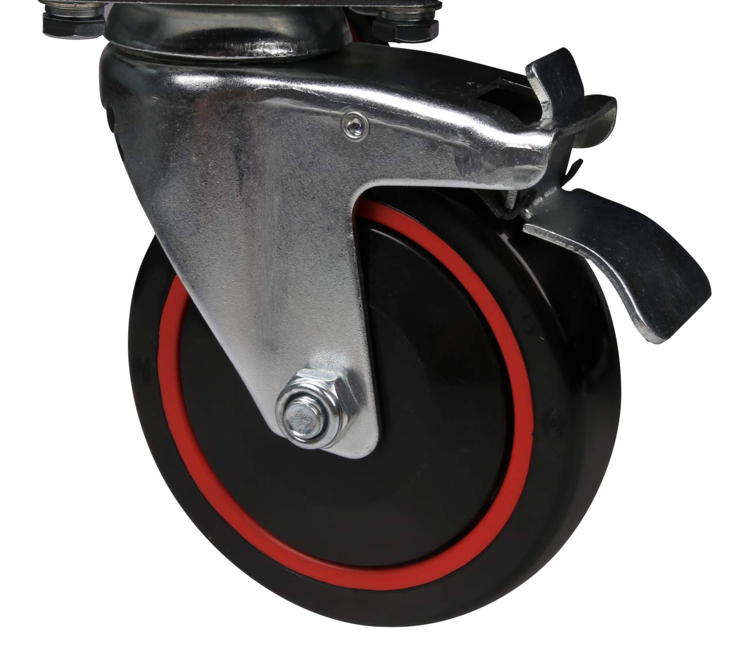 KS Tools 897.0007 Carro de taller ECOline NEGRO/ROJO con 7 cajones