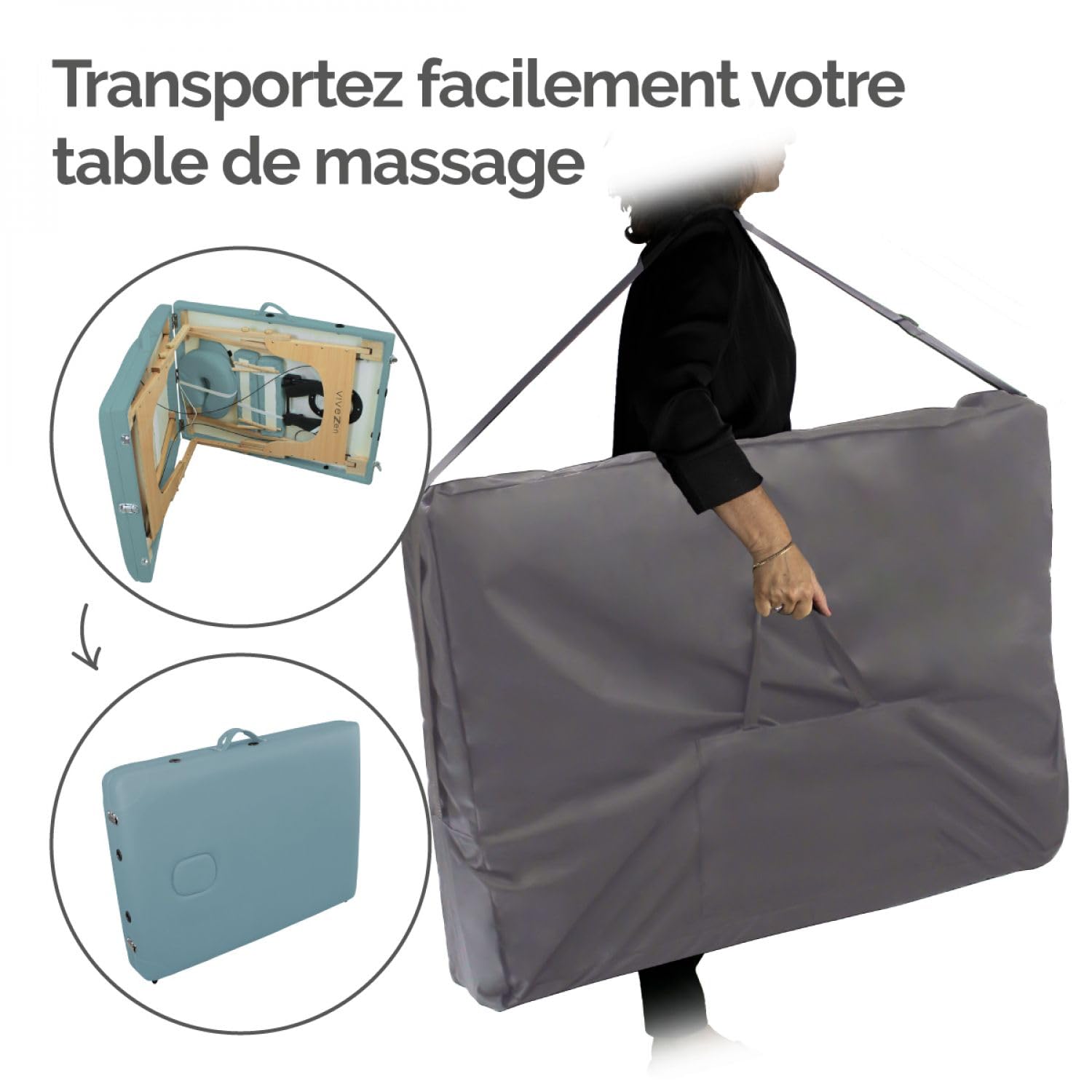 Vivezen - Bolsa de transporte para camilla de masaje
