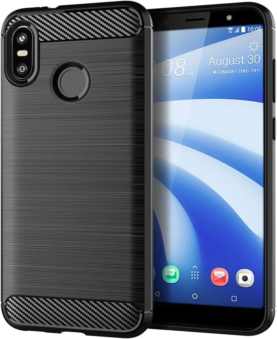 HTC U12 Life Case Thinkart Frosted Shield Luxury Slim Design for HTC U12 Life Phone (Black)