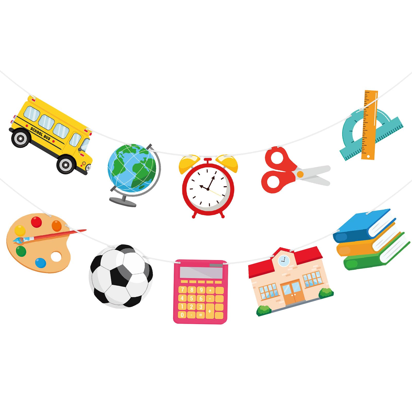 Hooqict Back to School Banner Decorations Welcome Back Party Banner for Bulletin Board First Day of School Office Classroom Party Decorations
