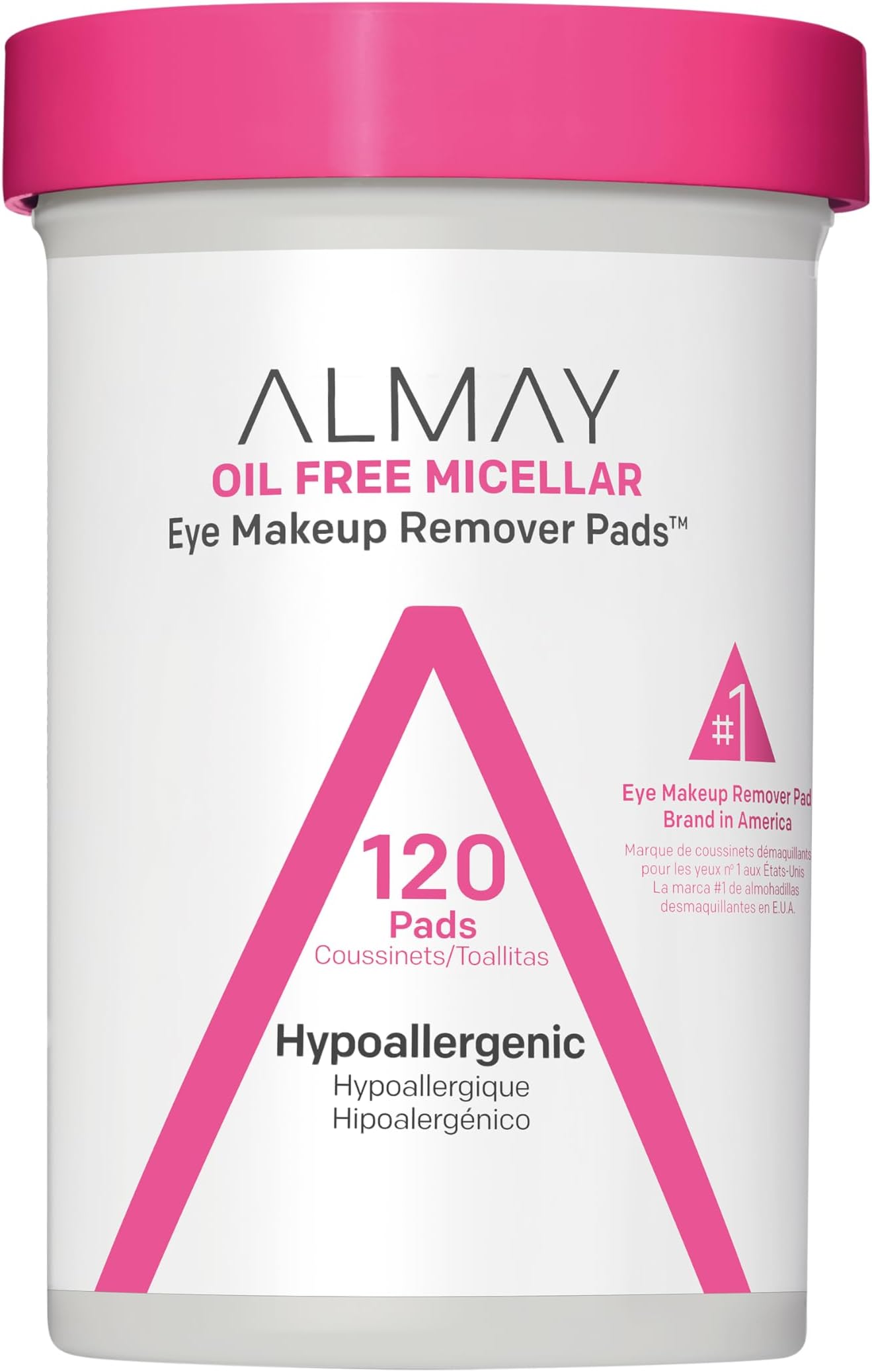Almay Biodegradable Micellar Makeup Remover Pads 120 Pieces