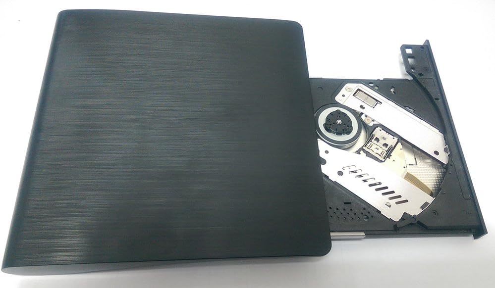 PC-Mart. New External USB3.0 Laptop DVD CD Drive Writer Burner CD DVD RW DVD ROM Superdrive for Apple MacBook, MacBook Pro, iMac Laptop CD DVD Writer Burner Drive Windows & Linux OS System (Black)