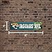 Rico Industries NFL Jacksonville Jaguars 16-Inch Plastic Street Sign Décor