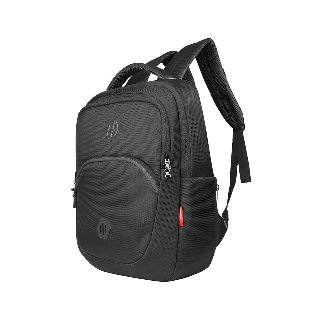 HARISSONS Amaze 24 L Water Resistant Laptop Backpack for Men & Women | Fits 15.6" Laptop with Ergonomically Designed Back & Breathable Back Panel | Ideal for Office & Travel (Black & Grey) (B0CXJ6FFXT) Amazon Price History, Amazon Price Tracker
