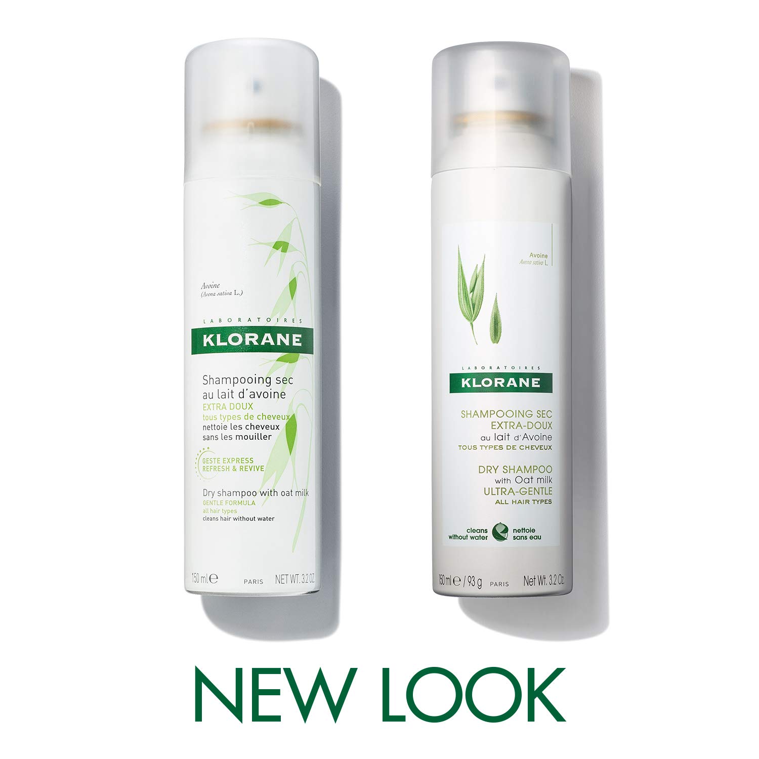 Klorane Dry Shampoo with Oat Milk, Ultra-Gentle, All Hair Types, No White Residue, Paraben & Sulfate-Free, 3.2 oz. : Beauty & Personal Care