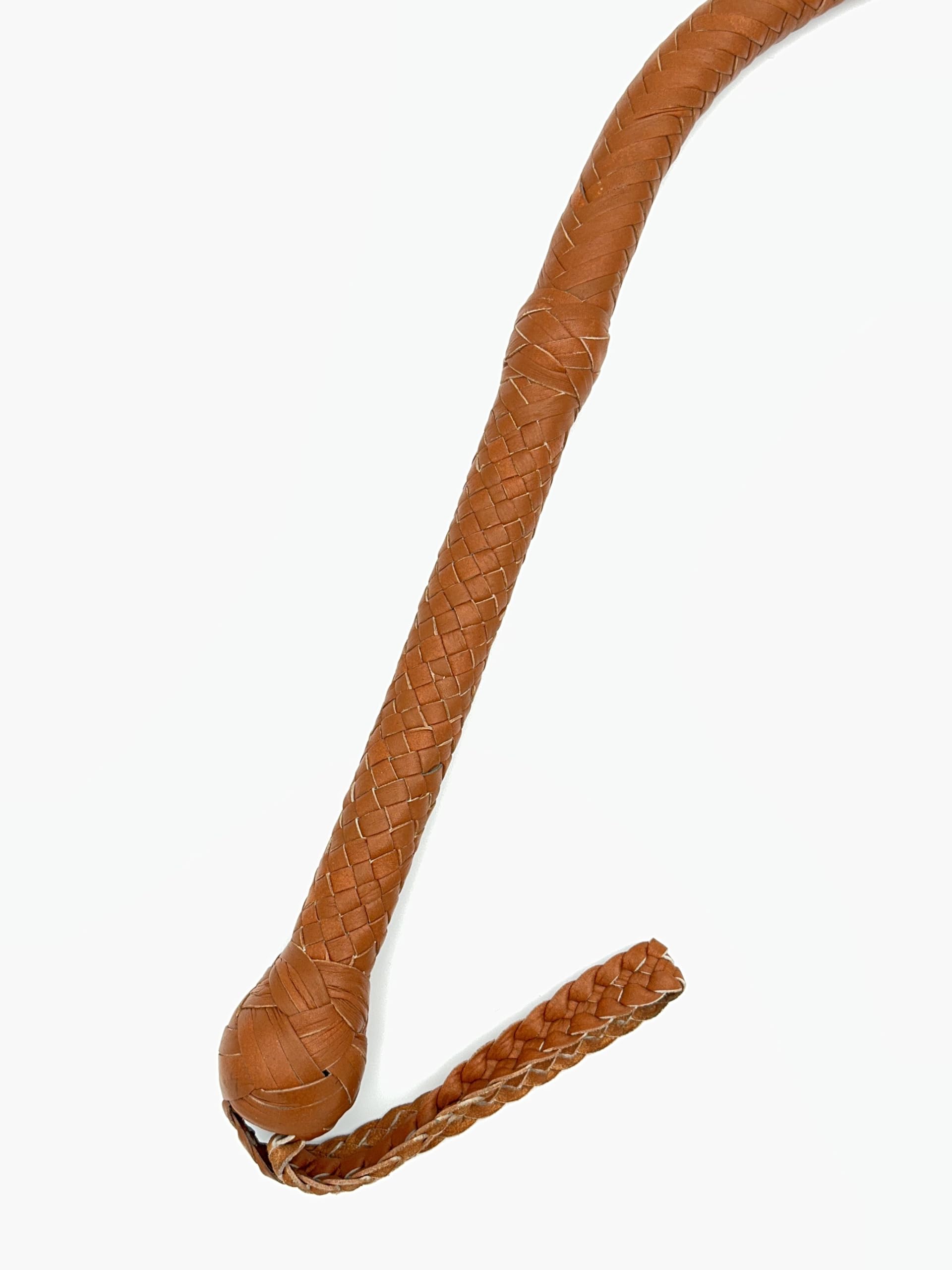 Generisch Heavy Bullenlederpeitsche Bullwhip in Hellbraun/Tan, 3FT-10FT (6FT ~ 183cm)