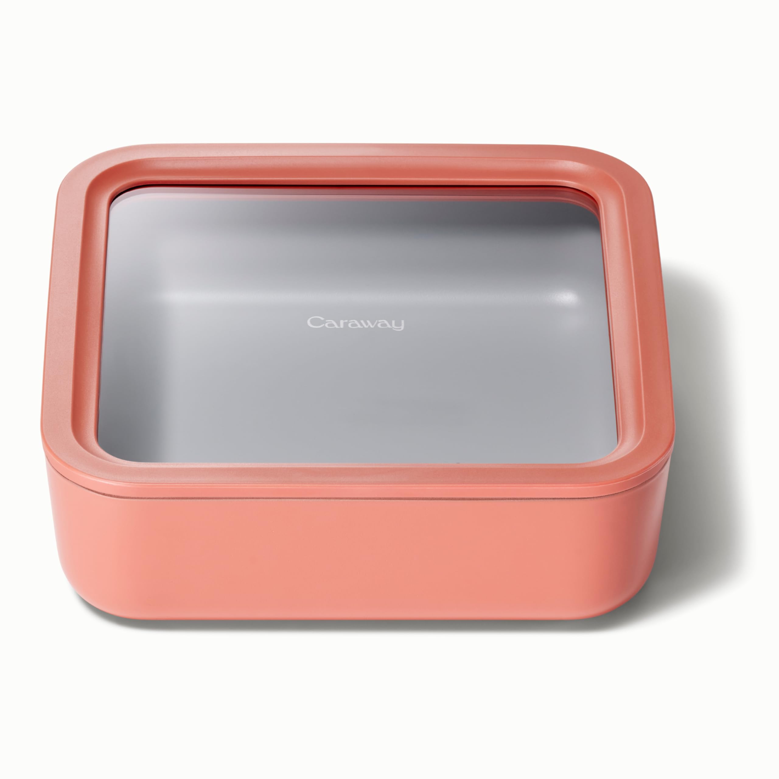 Caraway Glass Food Storage - 10 Cup Glass Container - Ceramic Coated Food Container - Non Stick Lunch Box with Lids - Dishwasher, Oven, & Microwave