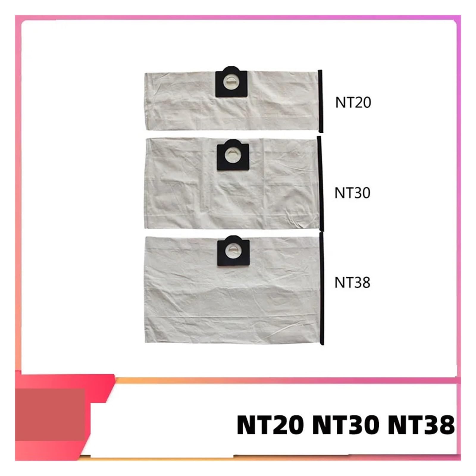 Bolsas For Polvo Lavables, Bolsa De Tela, Piezas De Aspiradora, Bolsa De Filtro De Polvo No Tejida, Compatible Con Karcher, NT20 NT48/1 NT65/2 NT72/2 NT30 NT38(38)