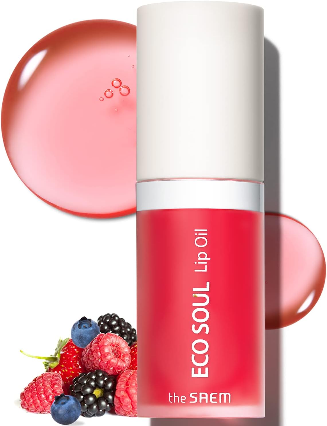 The Saem Dolgun Görünüm Sağlayan Nemlendirici Dudak Yağı - Eco Soul Lip Oil - Berry