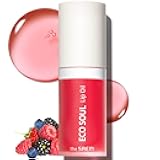 THESAEM Eco Soul Lip Oil 02 Berry - Plumping & Hydrating Lip Oil to Nourish & Moisturize Lips – Berry Extract & Rose Water - Lips Soft & Glossy for Dry Lips, 0.21 fl.oz.