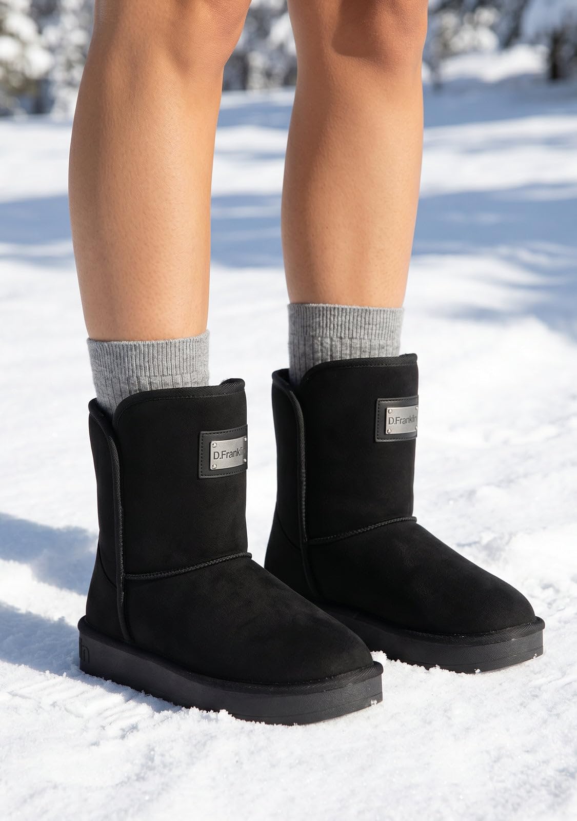 D.Franklin Botas invierno para Mujer - Moda casual - Modelo nordic basic - Calzado Cómodo y versátil