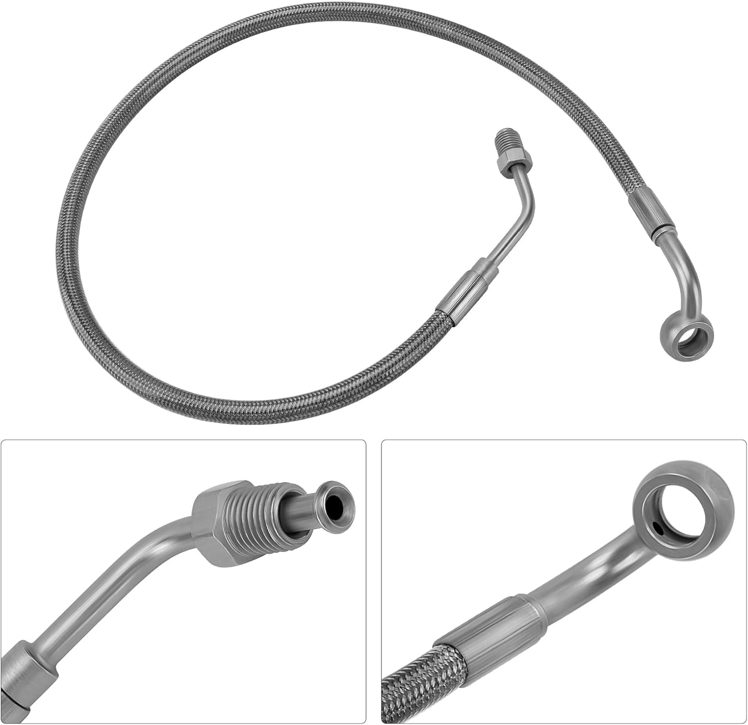 JAVIK Front Left Brake Hose Line Fit for Polaris Ranger 500 2x4/4x4/6x6 Ranger 700 2005-2009,OEM#1910845