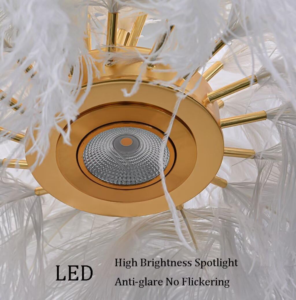 Kreatywna biała lampa wisząca, nordycka 80 cm, reflektor LED 4500 K, nowoczesna lampa wisząca do salonu, sypialni, jadalni, pokoju dziecięcego.
