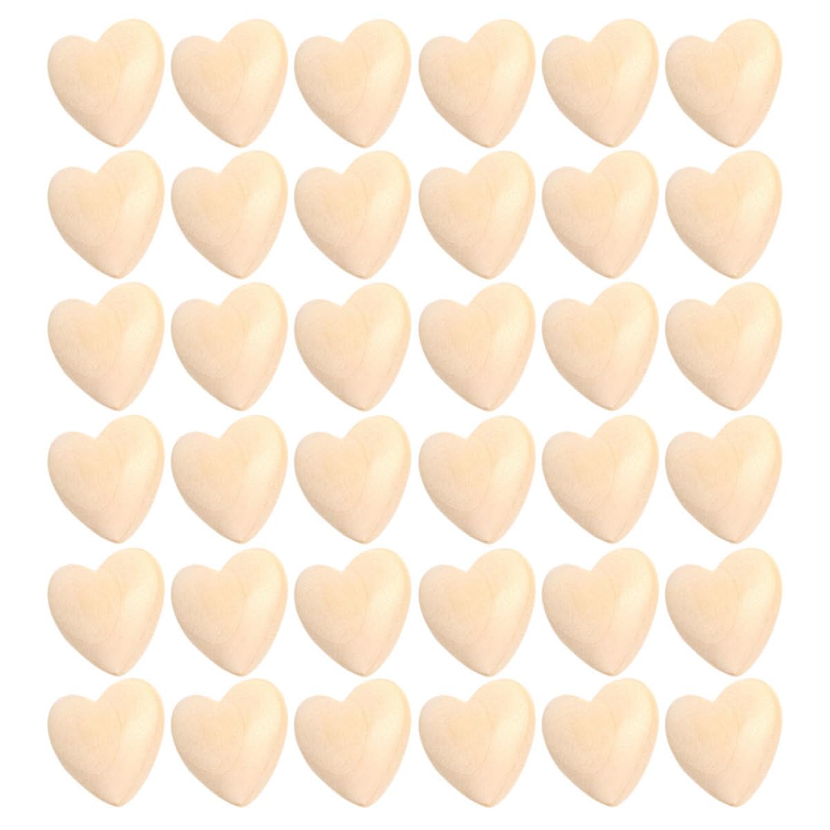 Toyvian 200stücke Unbehandelte Holzherzperlen Für Bastelprojekte Herzförmige Perlen Für Armbänder Und Dekoration Zu Valentinstag Und