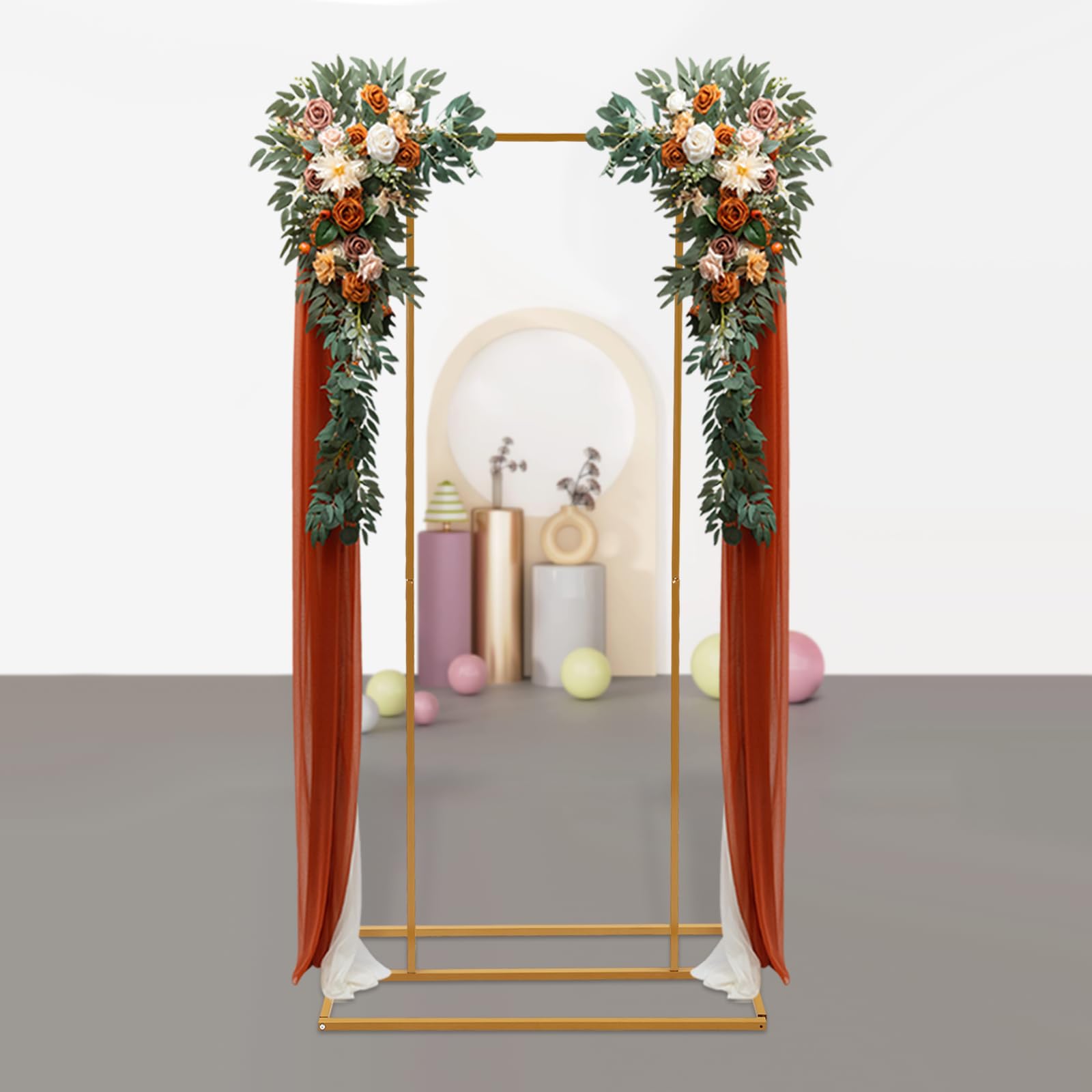 Supporto per sfondo fotografico, arco per matrimonio, metallo, stand per foto, festa, base stabile, fai da te, palloni ghirlande, laurea compleanno, giardino evento, installazione semplice, cornice