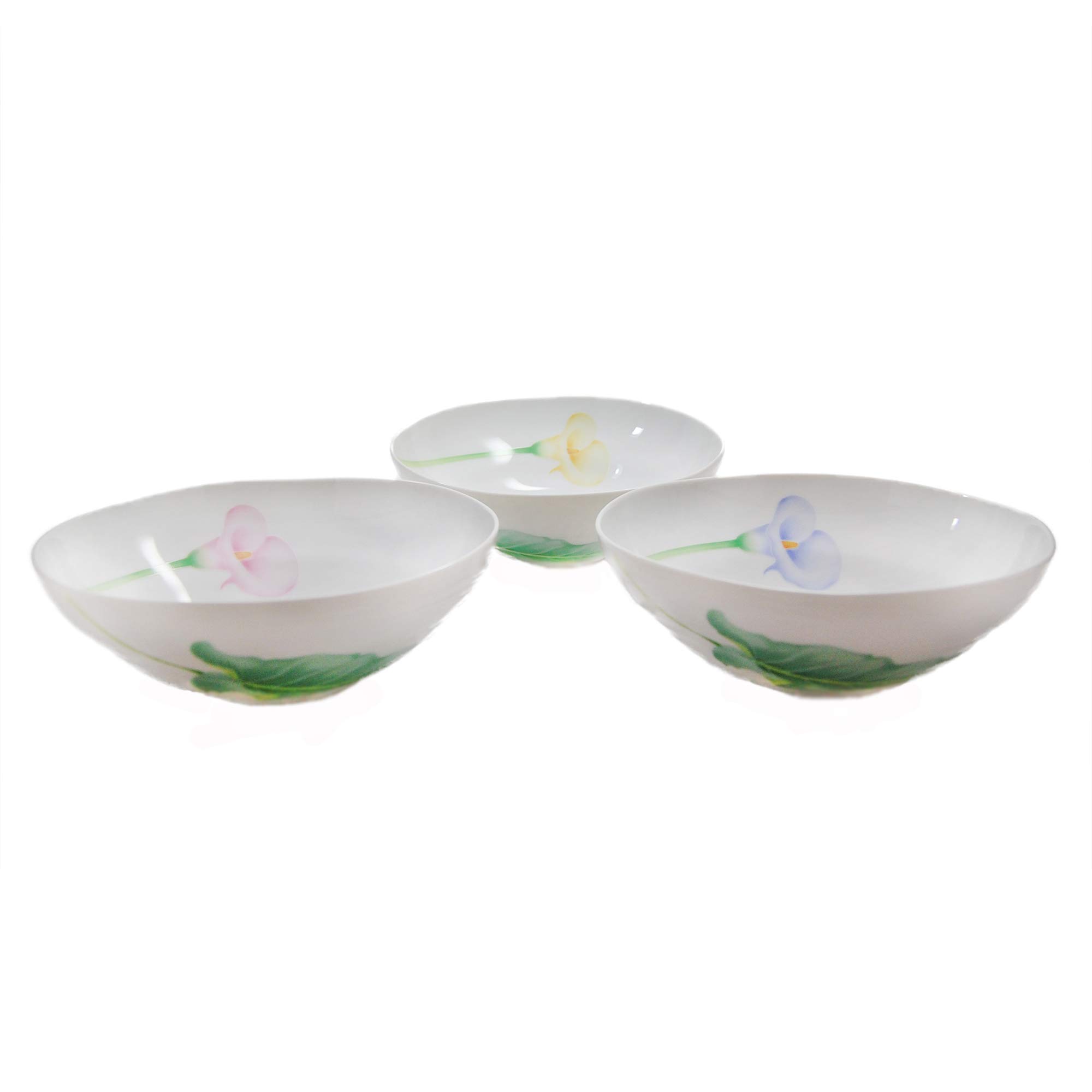 1543 香蘭社 カラーリリー 中皿 5客 17cm 金彩 未使用 【公式通販】