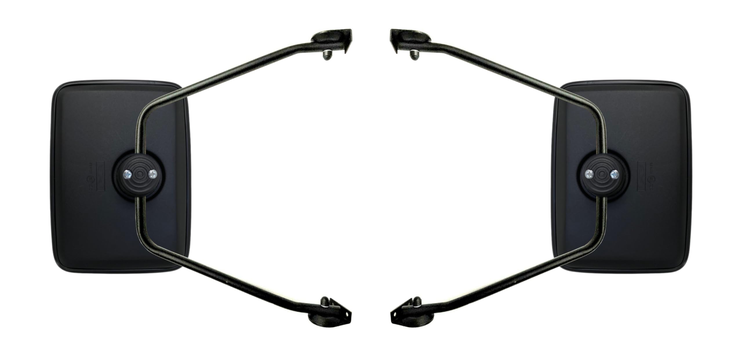 2 specchietti retrovisori esterni 290 x 211 mm Ø10-25 mm R1200 e supporto per specchio per trattore JOHN DEERE