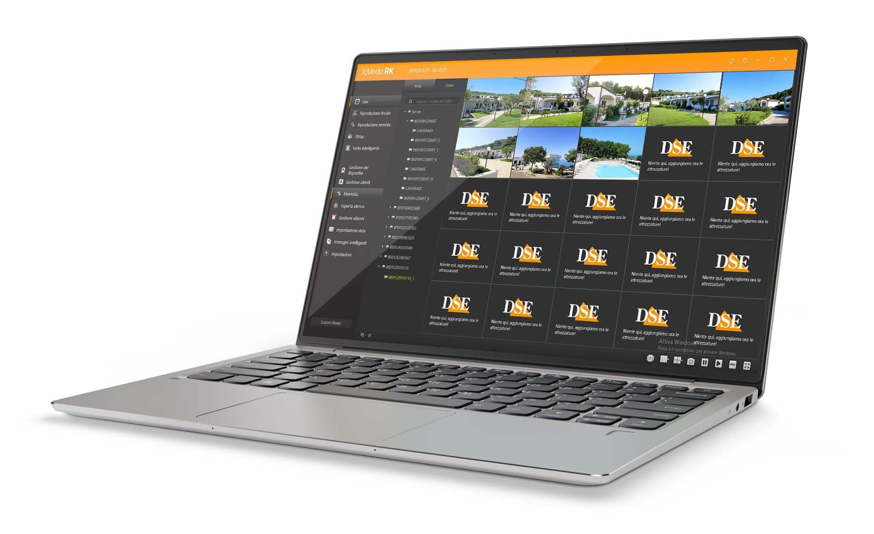 DSE Kit Videosorveglianza WiFi con NVR e 1-8 Telecamere Senza Fili 5MP, Illuminatore 30 m. Camere Deterrenti e Rilevazione AI, Flash, Sirena, VivaVoce | DSERKK-KIT5A-1/8 (Kit 5 telecamere)