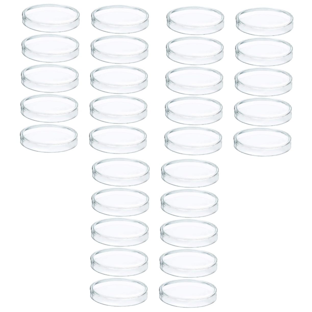 OUNONA 3sets Petrischale Aus Kunststoff Laborwerkzeuge Gewebekulturplatte Zellkulturplatte Agarplatten Bausatz Agar-petrischalen Labor-petrihalter Chemie-petri-halter Plastik 10pcs*3