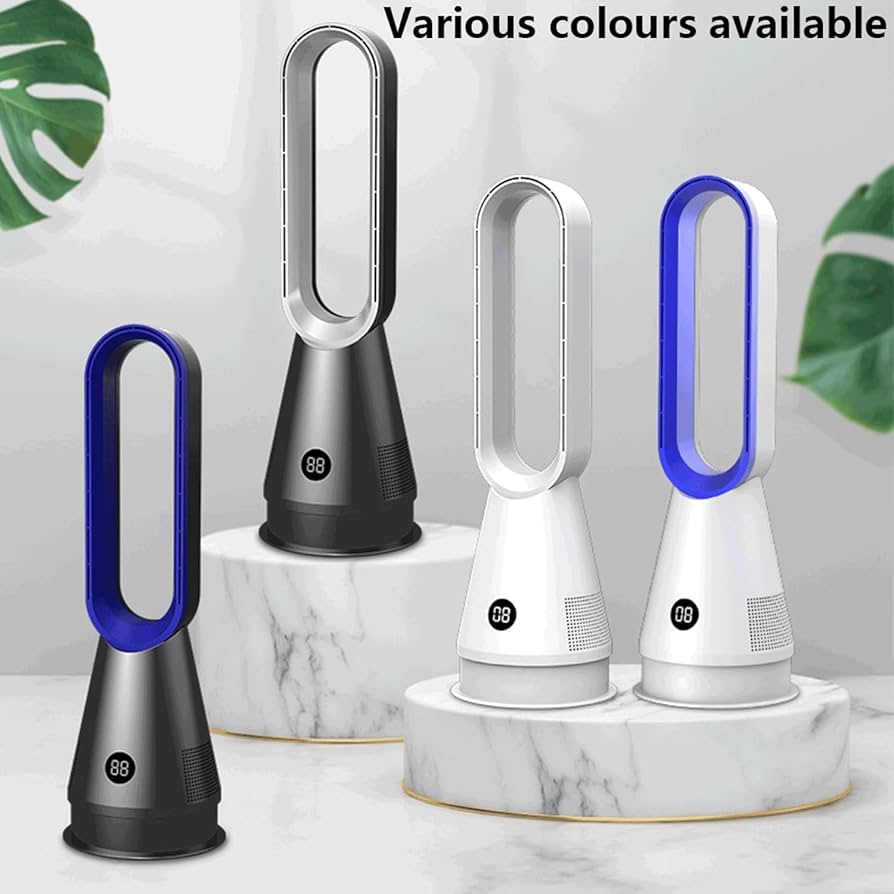 扇風機・サーキュレーター BLADELESS FAN Amazon.com: Bladeless Fan with Remote and Air Purifier Tower