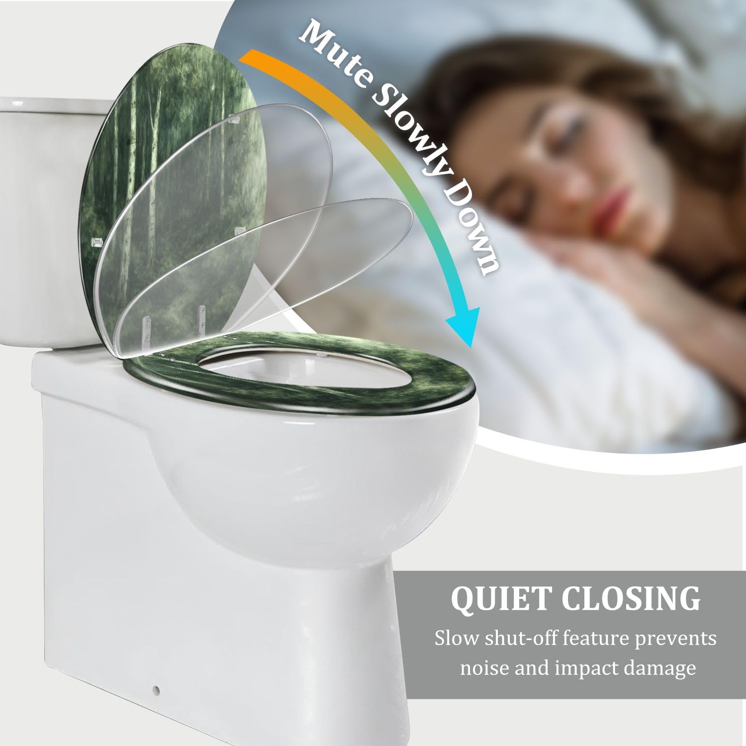 Sedile WC allungato per bagno