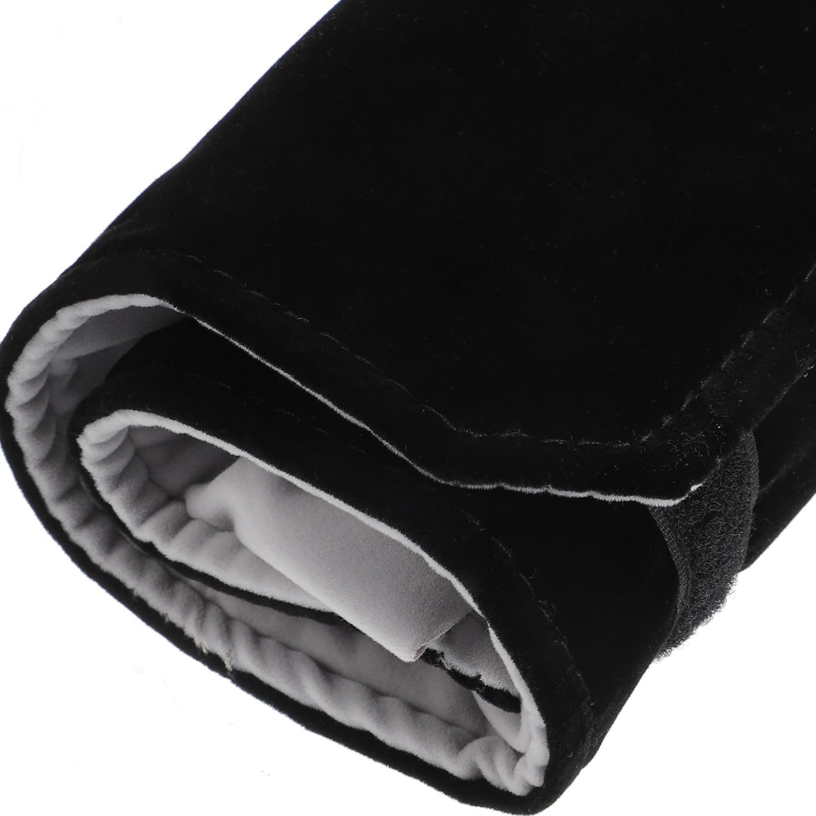 HOMSFOU Estuche Enrollable para Joyas Compartimentos para Anillos y Pulseras, Bolsa de Almacenamiento de Terciopelo para Uso en Viajes y Eventos al Aire Libre