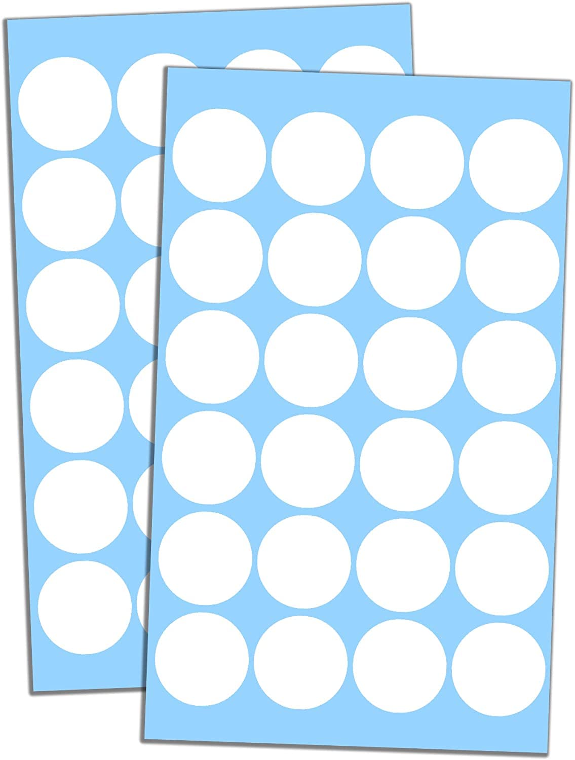 True-Ally 2000 Piece White Color 1 Inch/25mm Round Dot Sticker Self Adhesive Labels Writable Surface for Kids Activity, File Classification, Calendar Planner (White), 2000 Labels-image-28