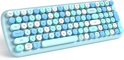 Miniatura 20 de Combo de teclado y mouse inalámbricos MOFII, silencioso, delgado, compacto, USB 2.4G, tamaño completo, teclado y mouse inalámbricos, lindos 110