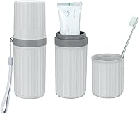 Vista 12 de Mulbozy Estuche para cepillo de dientes de viaje, funda protectora portátil para cepillo de dientes, soporte para cepillos de dientes de paja