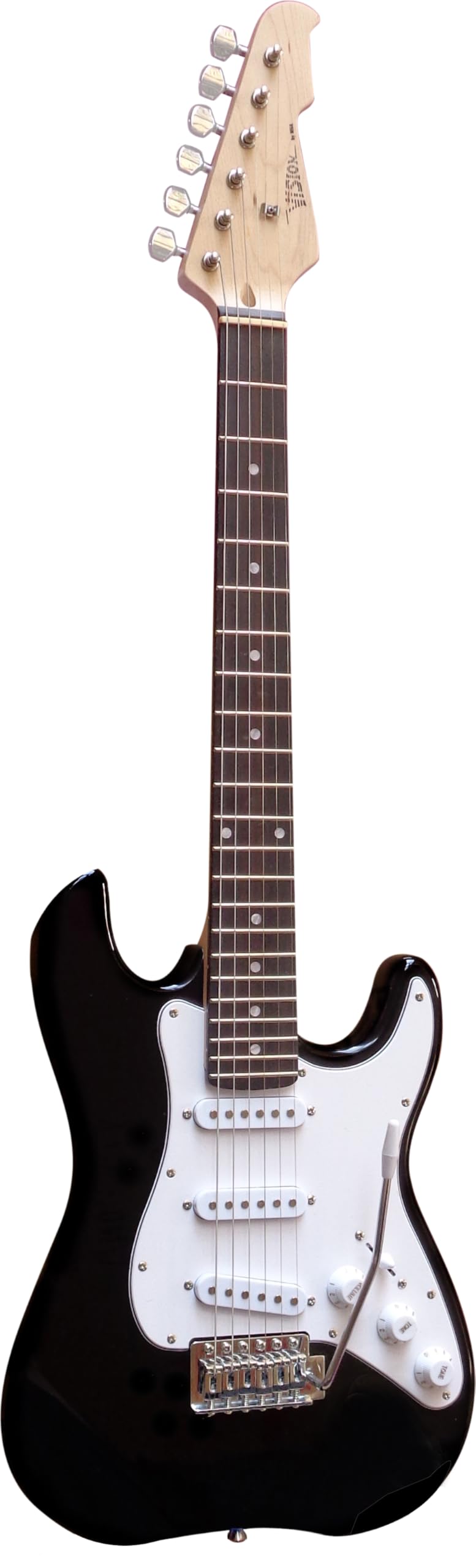 KINDER ELEKTROGITARRE - 3/4 GRÖßE - E GITARRE JUNIOR SCHWARZ - SET - VERSTÄRKER 20 WATT - 3xPLEKTRONS - TASCHE - BAND