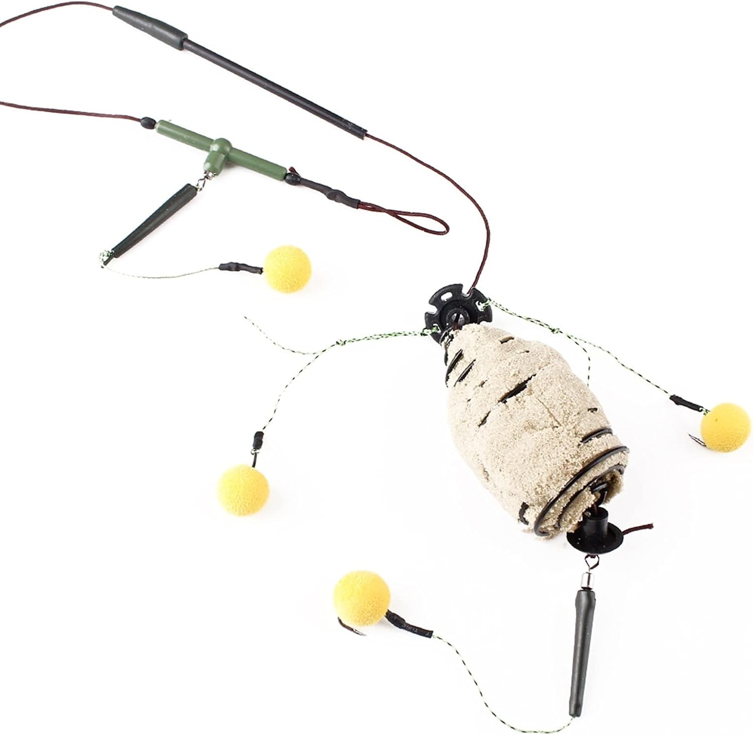 Fishing Hooks 5 Pcs Squid Fishing Bait Cage Line Group High Carbon Steel Metal Feed Hook Sink Artificial Bait Accessories Fishing Tackle (Size : 70g)