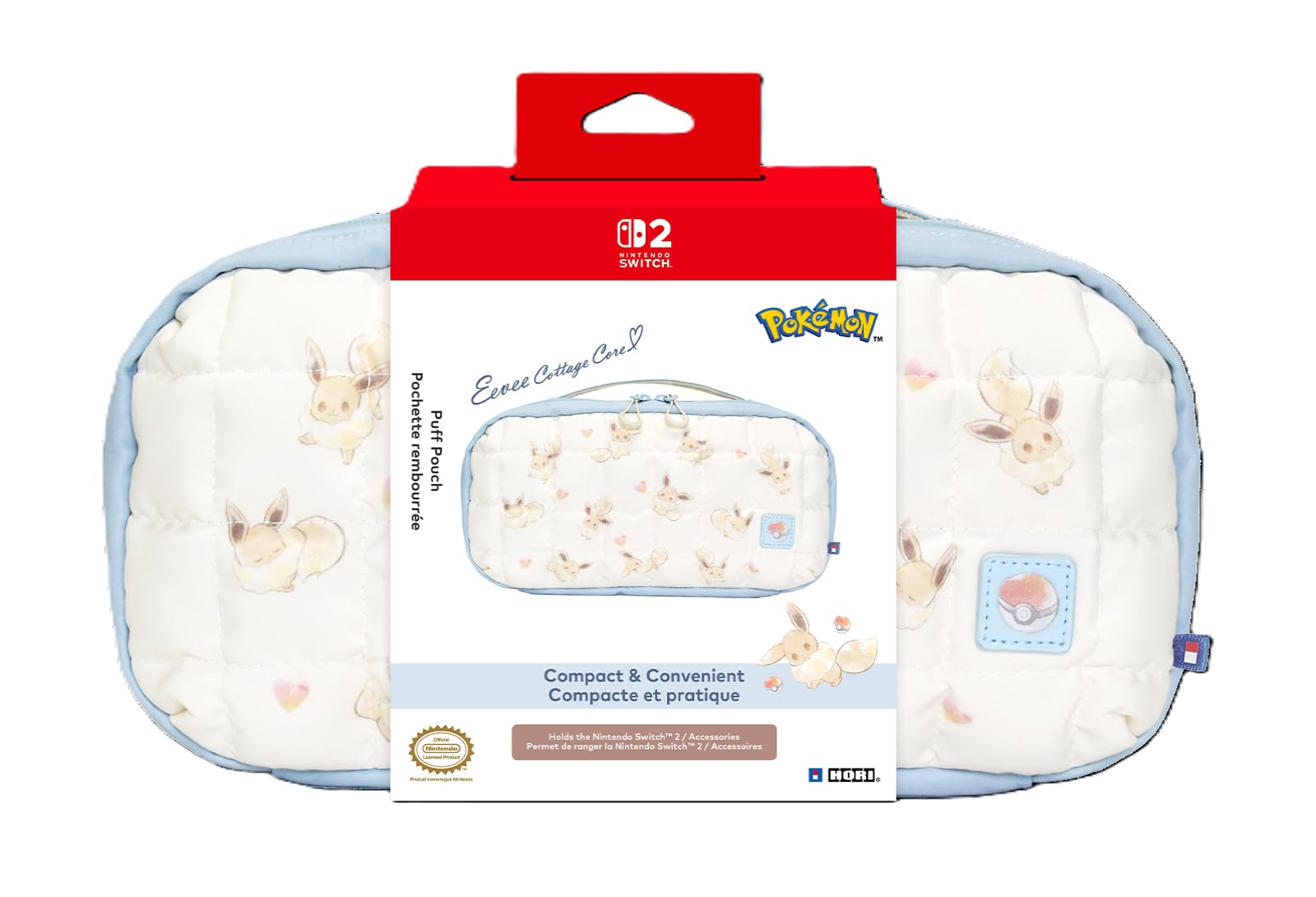 HORI Pochette rembourrée (Évoli Cottage Core) pour Nintendo Switch