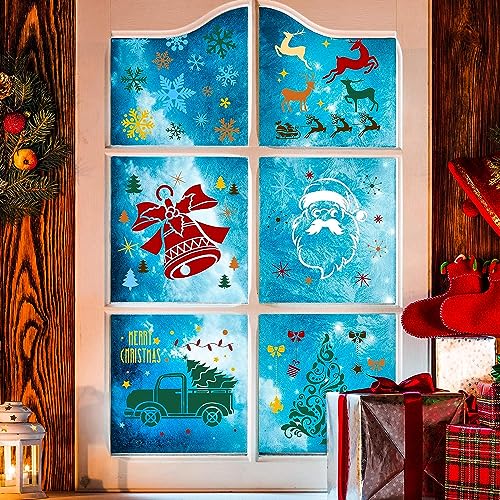 BTORER 8Pcs Reusable Christmas Stencils - Image 4