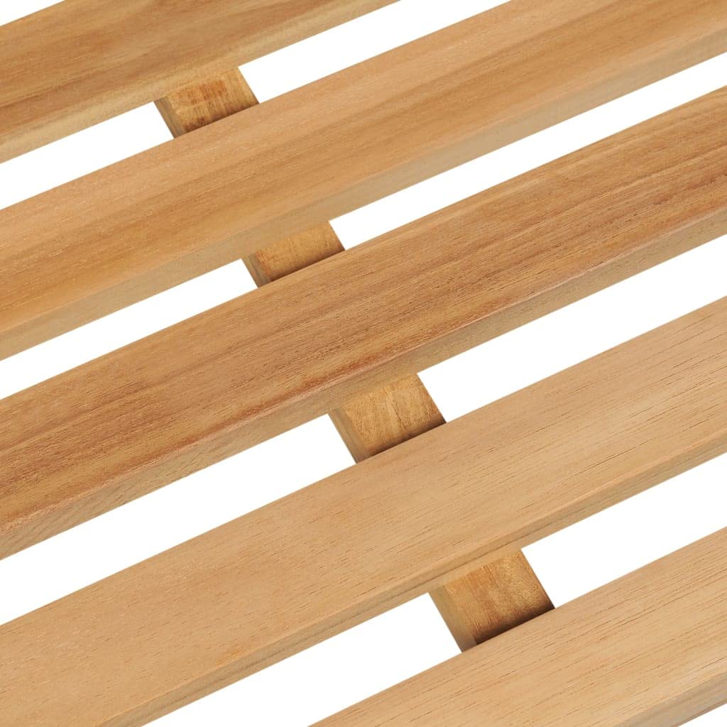 Teak 114 cm – Mobili da esterno in legno massello per cortile e giardino – soluzione di seduta elegante e resistente alle intemperie