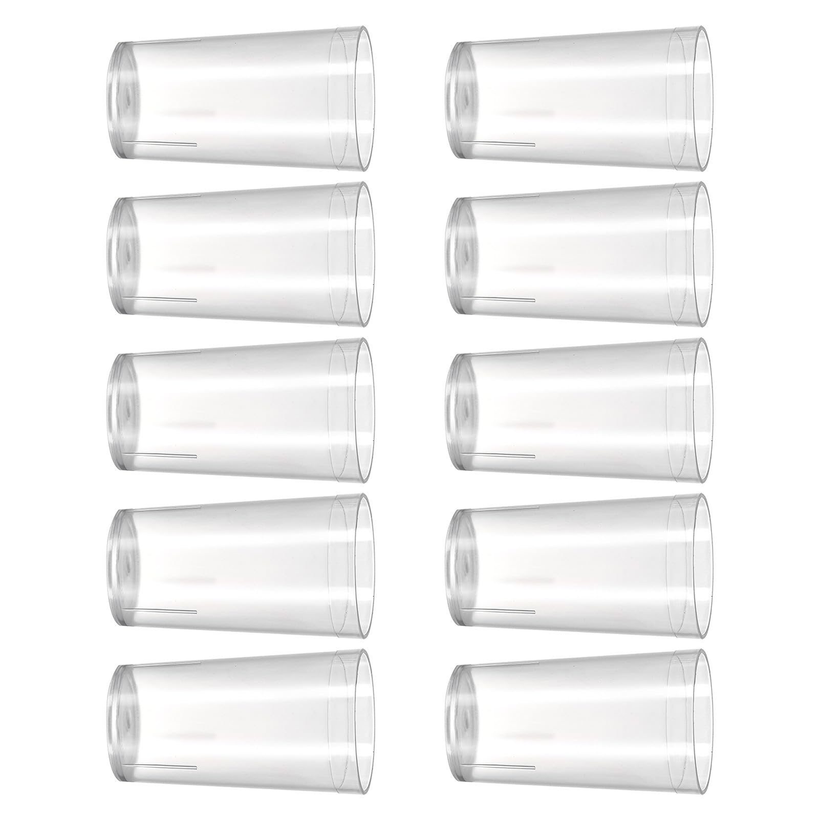 MICFENY Reusable Tumblers Drinking Water Milk Use Stackable Nonslip Suitable for Restaurant and Home Kitchens Pack of 10