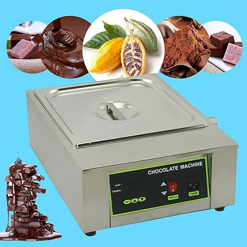 Miniatura 4 de Chocolate Temperature Adjustment Machine, Commercial Electric Melting Stainless Steel Food Heater Professional Heating Food Warmer for