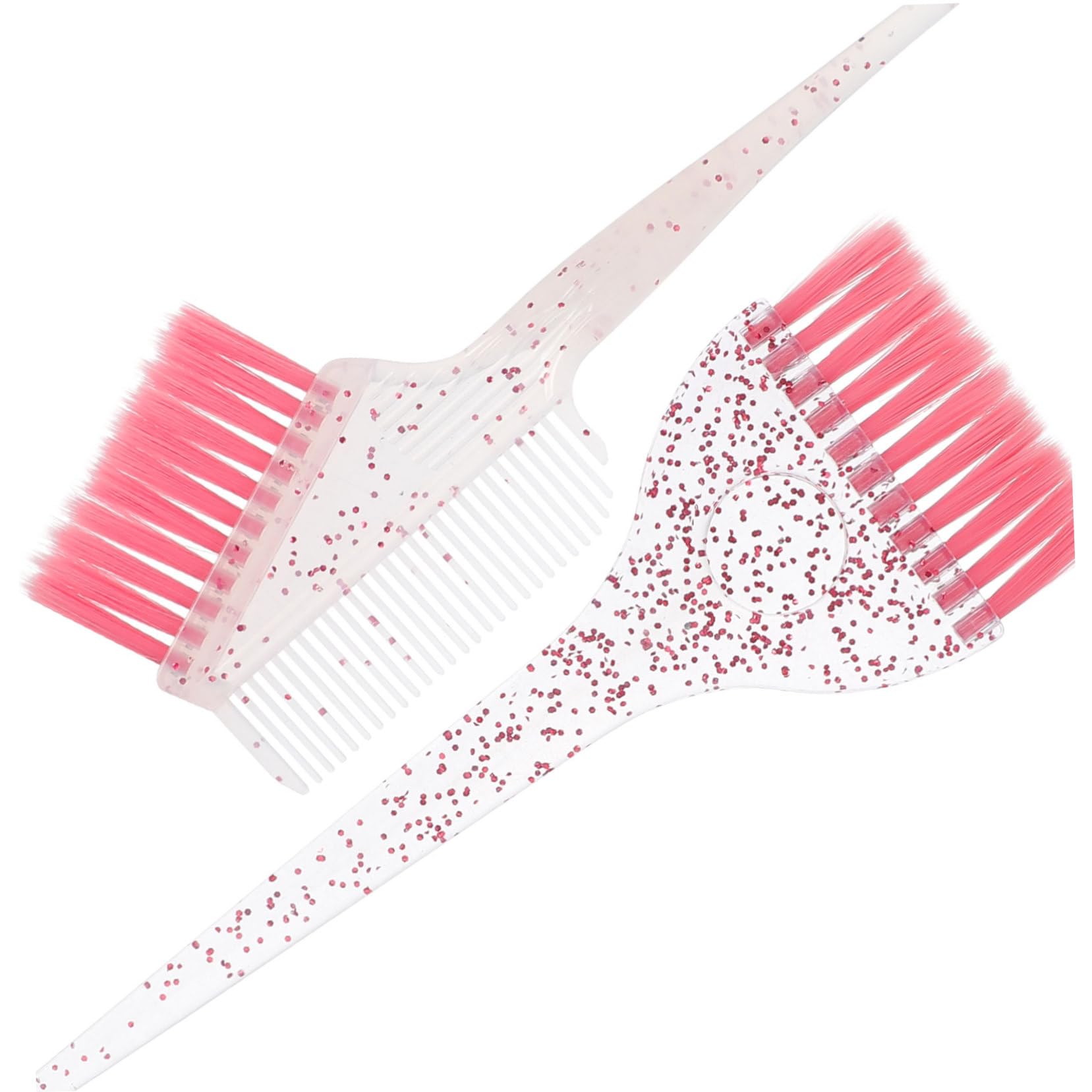 5 Sätze Haarfärbem und Schale Bürstenset Haarfärbeschale und Bürste Haarfarbe Schüssel Tönung Haarfärbeschalen Haarfärbebürste für den Salon Haarfärbebinsel Faserwolle Rosa