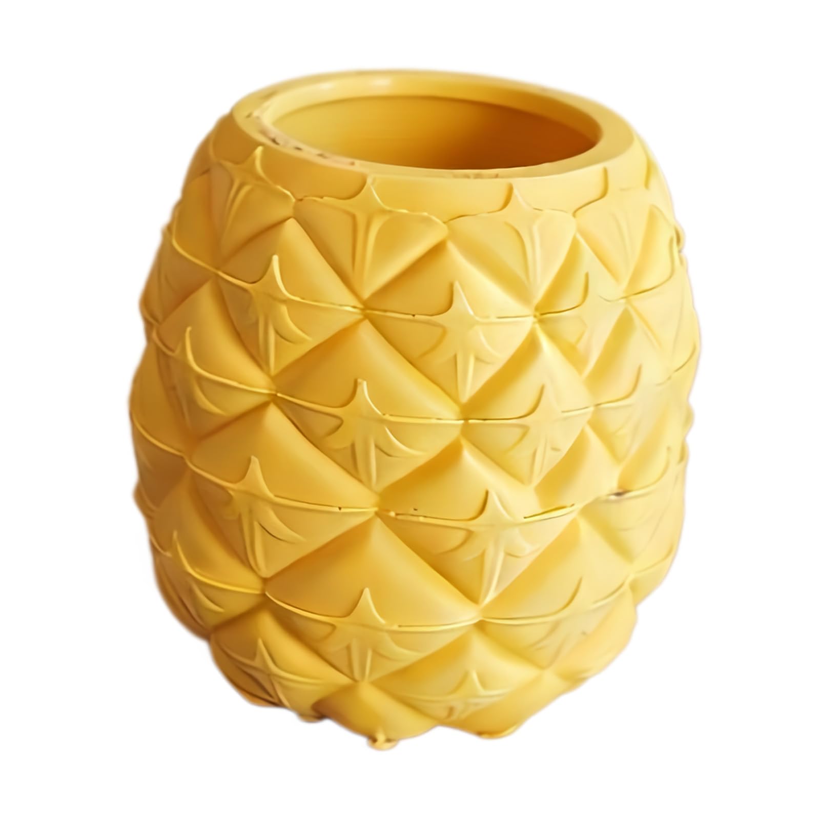 ljhnba And Functional Pineapple Themed Storage Pen Holder Makeup Brush Holder for Stationery or Small Succulents Makeup Brush Organizers