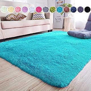 junovo Rectangle Ultra Soft Area Rugs Fluffy Carpets for Bedroom Living Room Shaggy